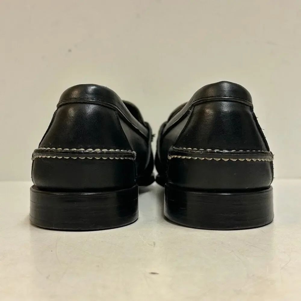 EUC Rancourt & Co. x FootJoy Beefroll Penny Loafer Black Edric Maine USA 11.5 D